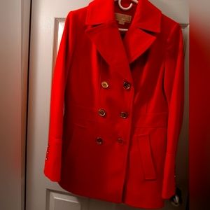 Michael Kors Mix Wool Coat Size 8